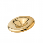 Duża złota gałka meblowa Cava II mosiądz polerowany